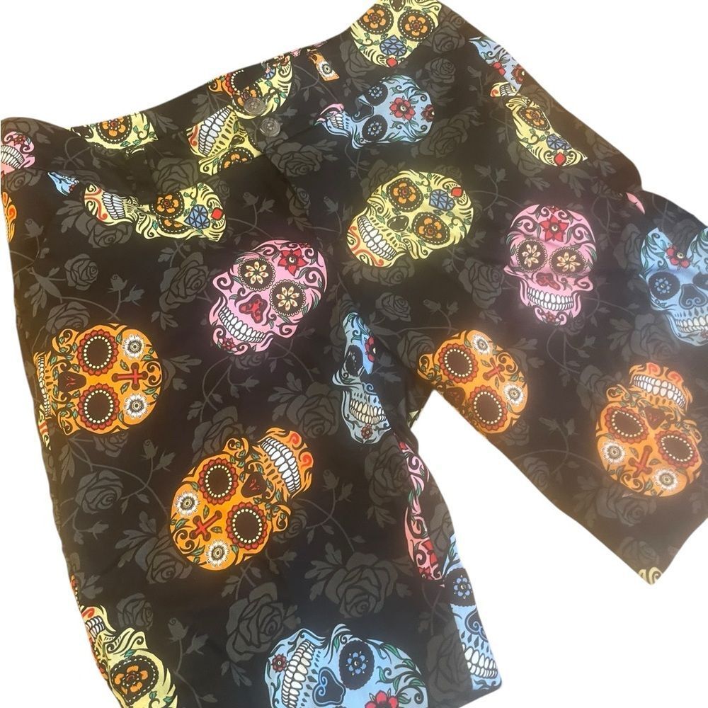 Loudmouth Golf Colorful Skull Print Women's Shorts